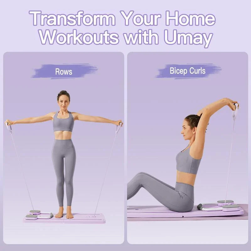 UMAY Multifunctional Pilates Board With Timer For Core Workouts