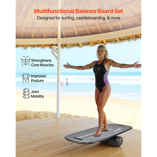 Ye Balance Board 2 In 1 Wobble Trainer With Roller