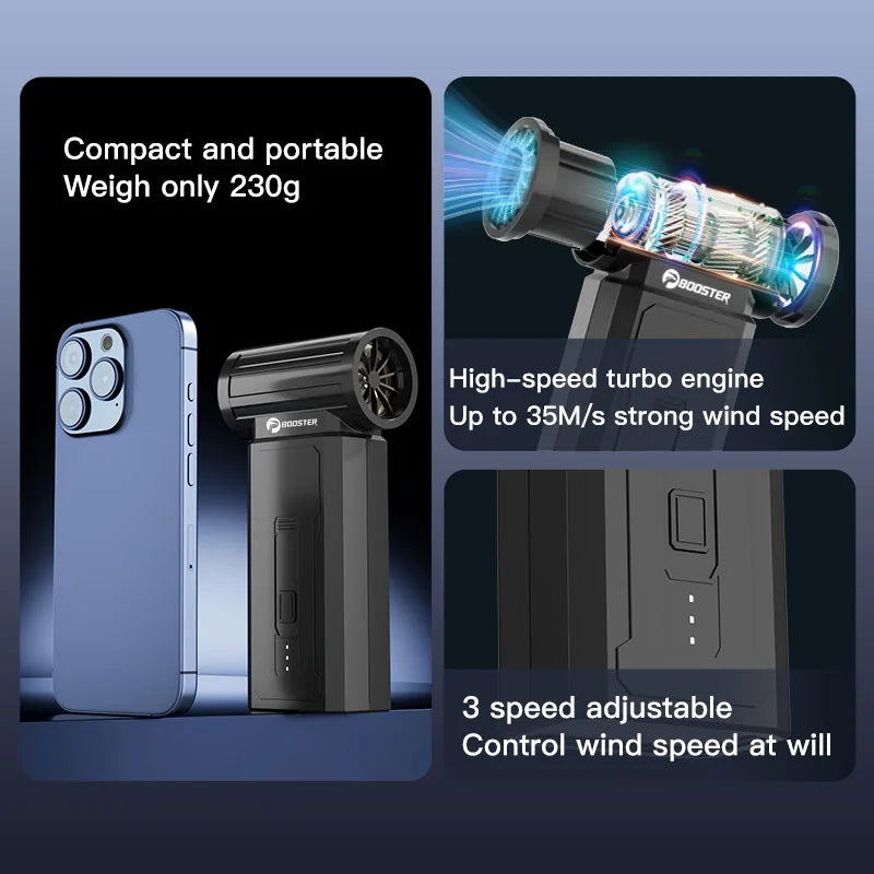 Booster W01 TurboJet Fan HighPerformance AirBlower 100000RPM IndustrialGrade Durable