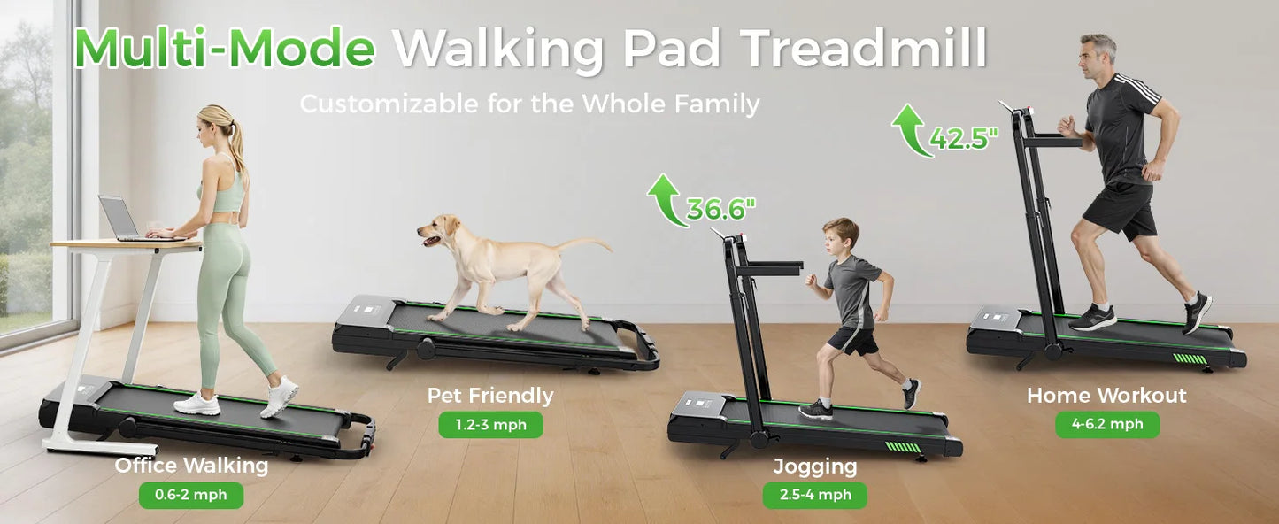 AKLUER Under Desk Walking Pad 12 Percent Auto Incline Treadmill Bluetooth App