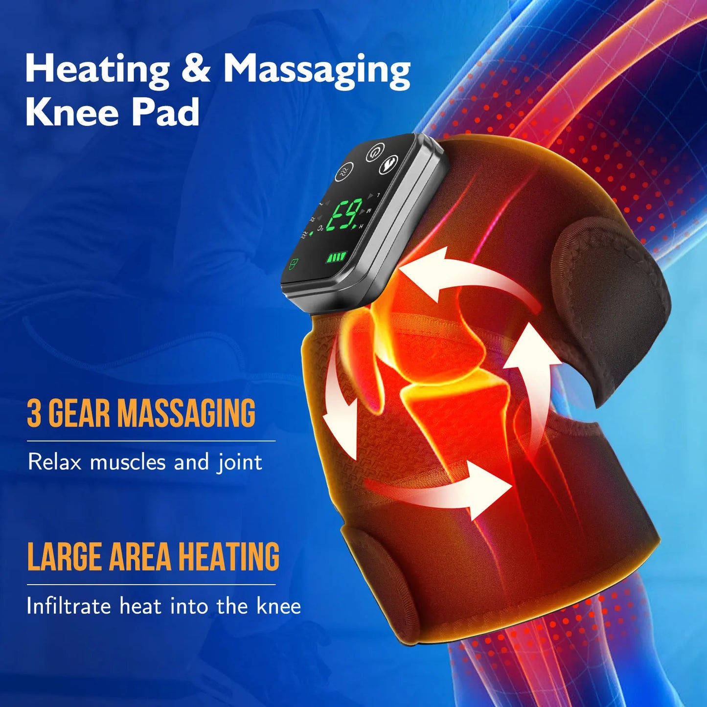 PASTSKY Rechargeable Shoulder Massager With Heating And Vibration