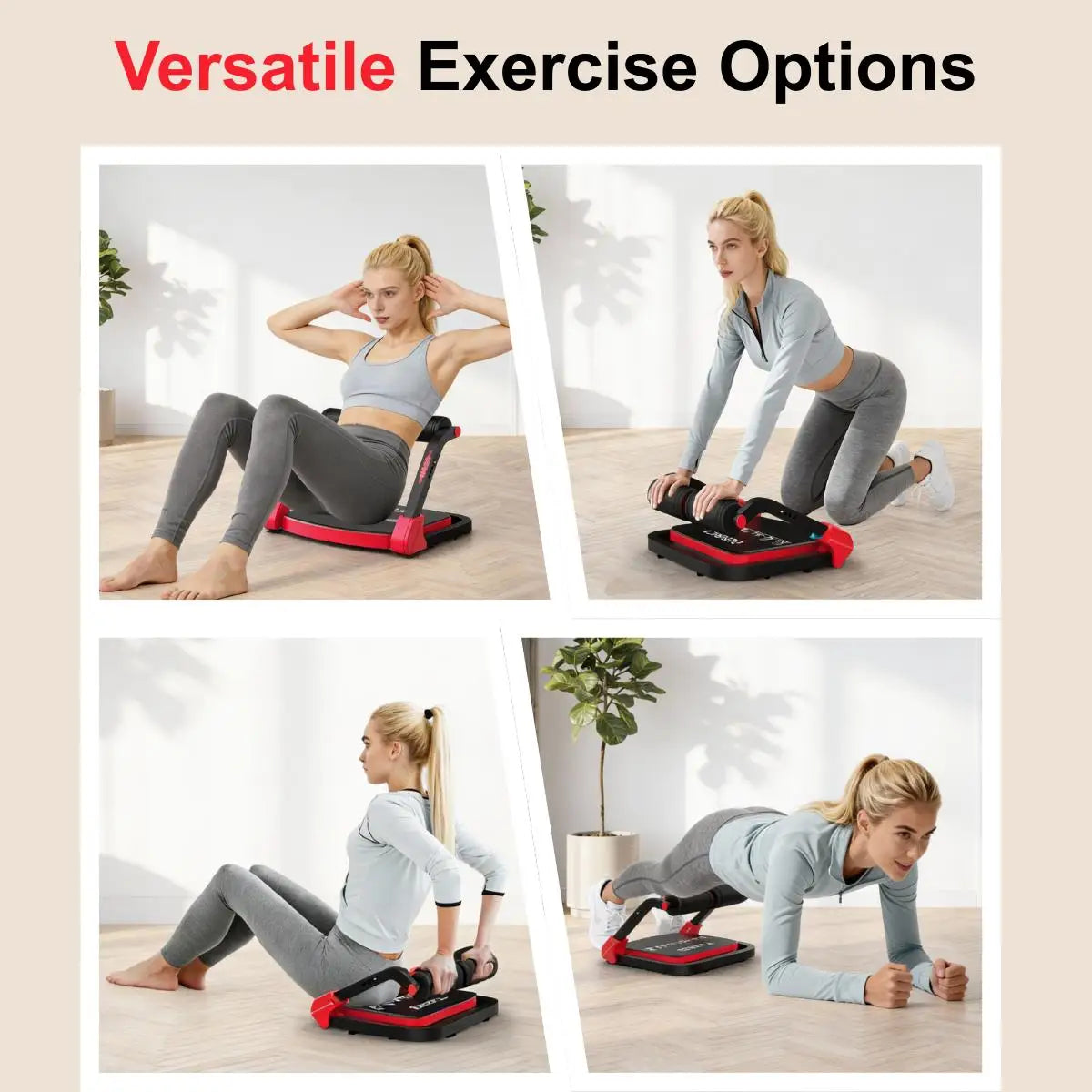 Abdominal Trainer For Home Use Foldable With Three Resistance Levels