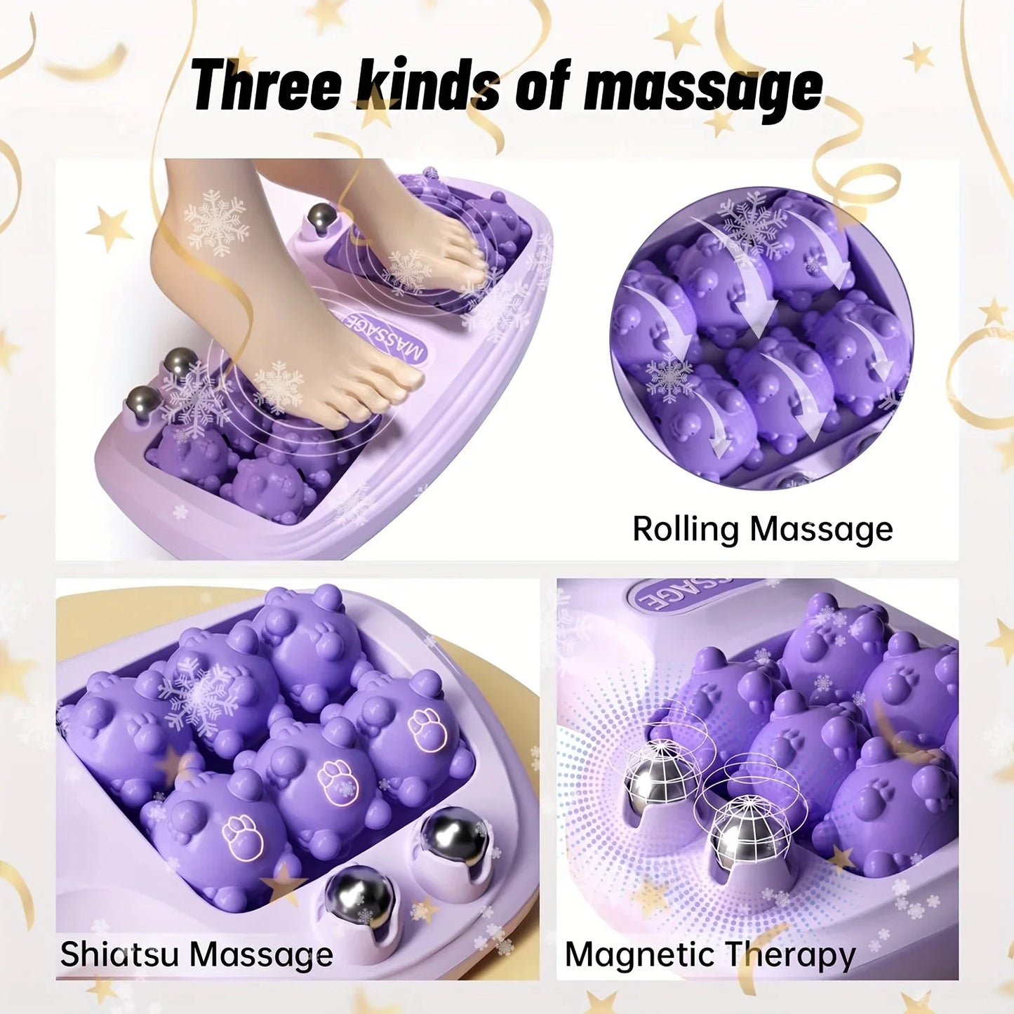 Electronic Foot Massage Roller Acupressure Therapeutic Instrument FootPainRelief