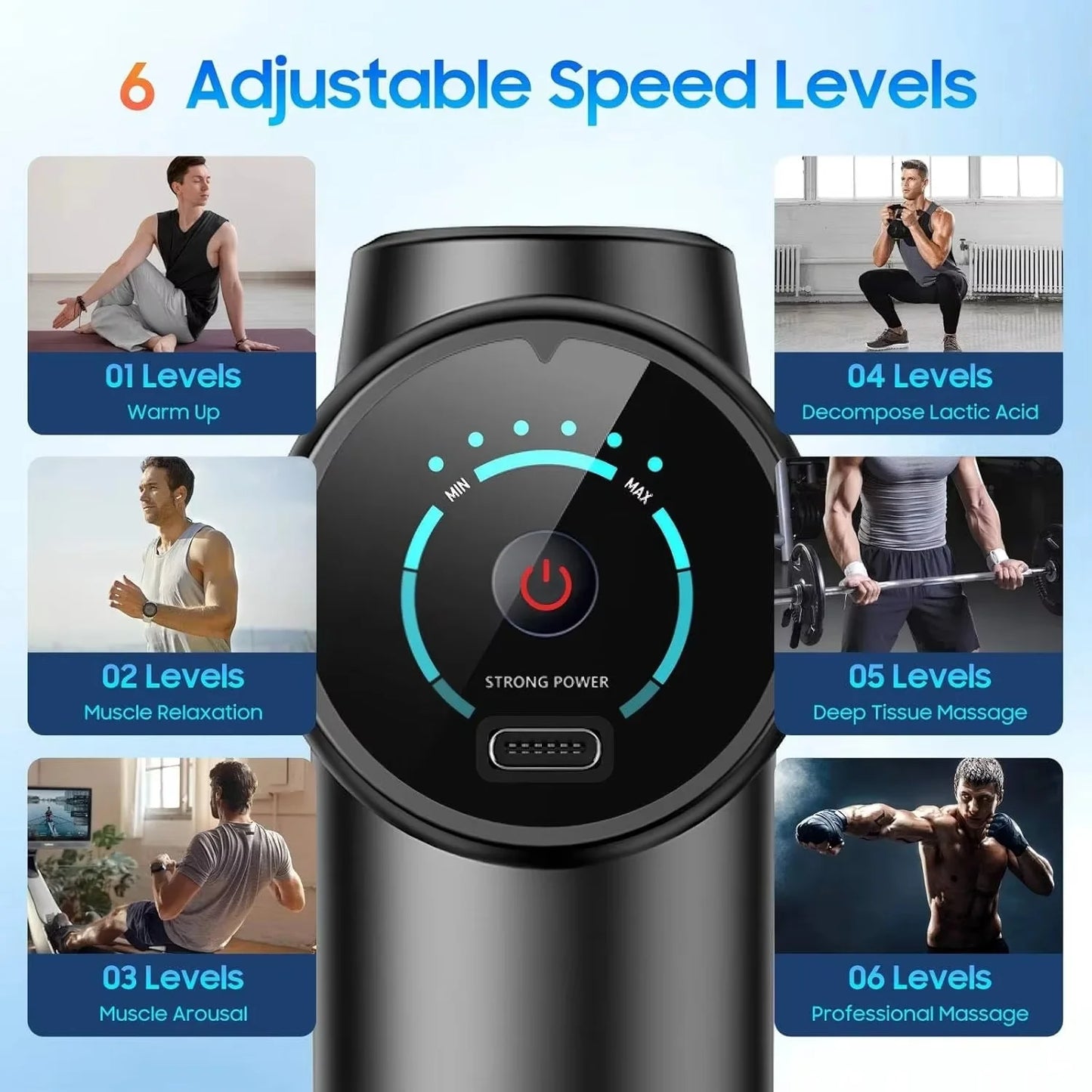 V10 Percussion Massage Gun Deep Tissue Muscle Recovery