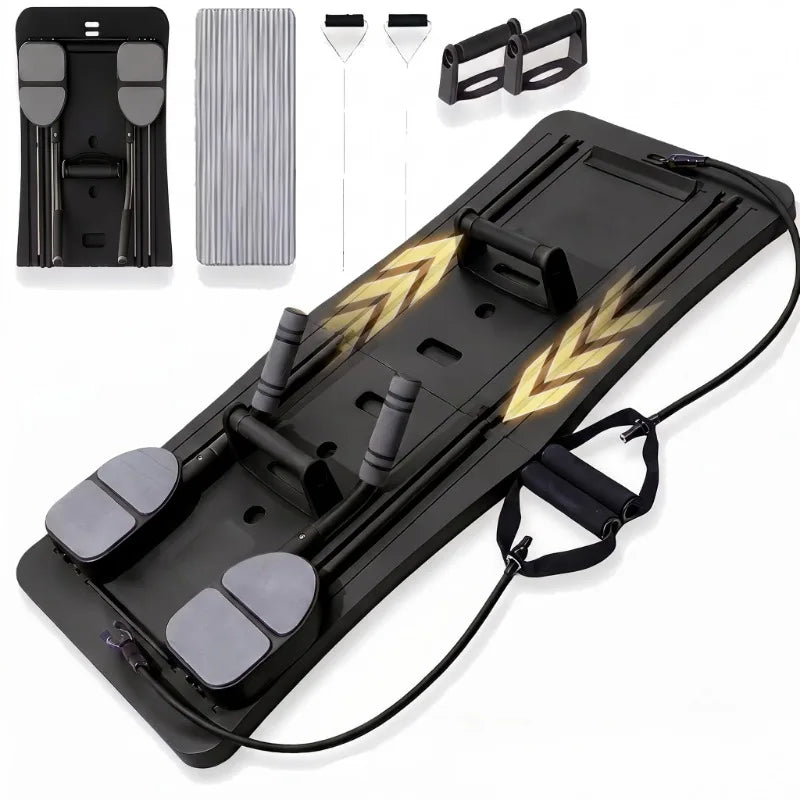 Multi Functional Foldable Ab Workout Board With Resistance Bands