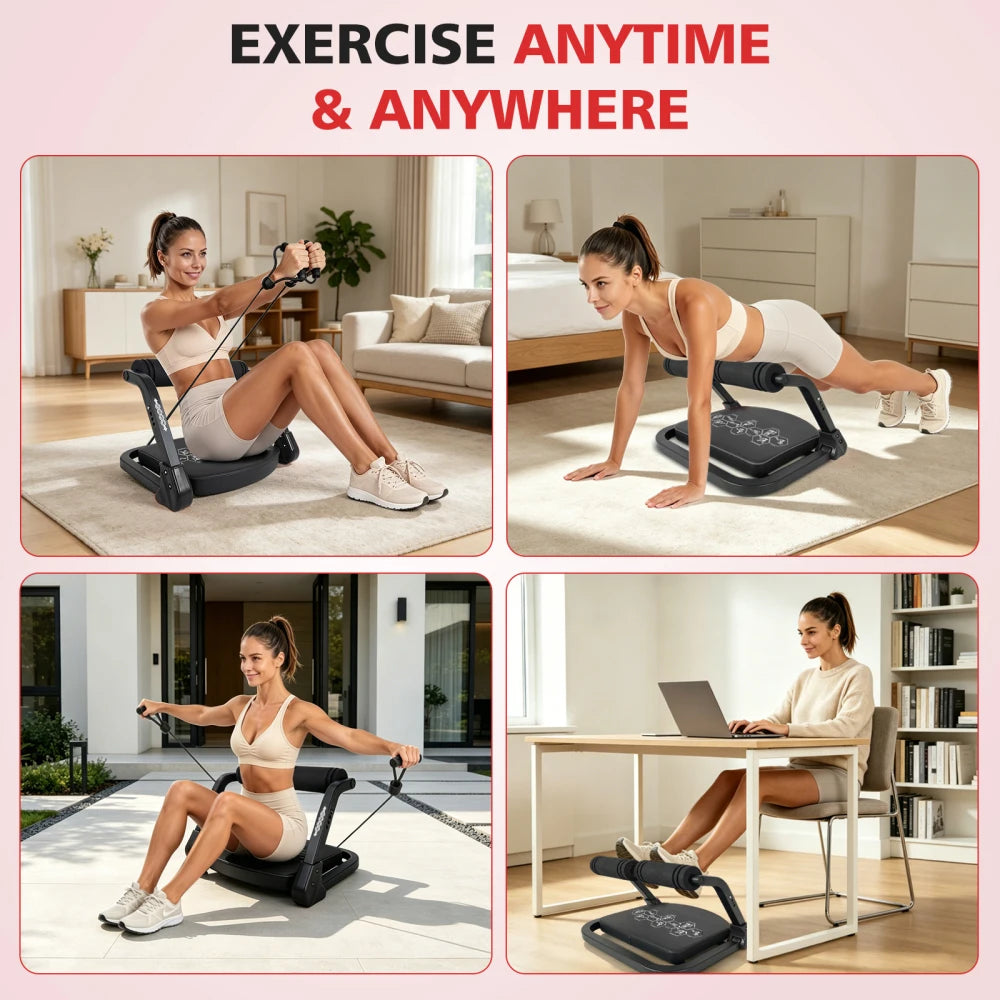 Ye Ab Core Trainer Abdominal Machine With Resistance Bands