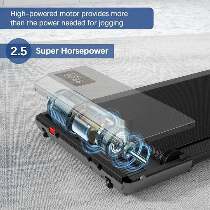 Superun 2.5 HP Home Treadmill 2in1 Walking Running