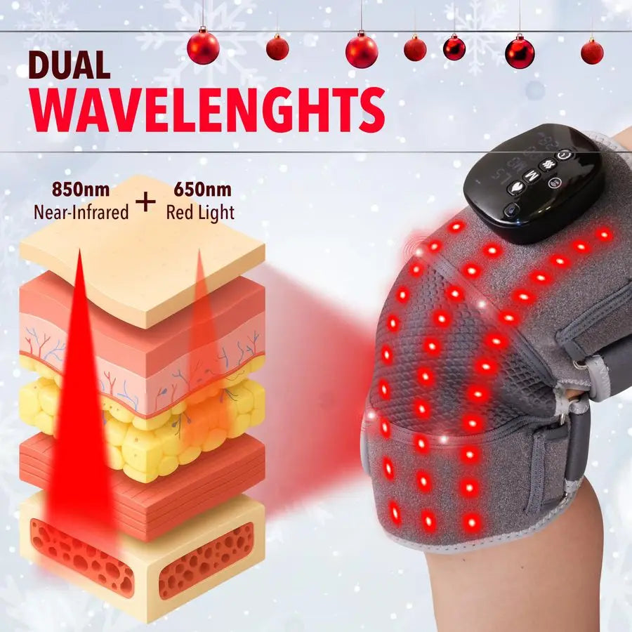 Knee Massager With Heat And Infrared Light Therapy Cordless