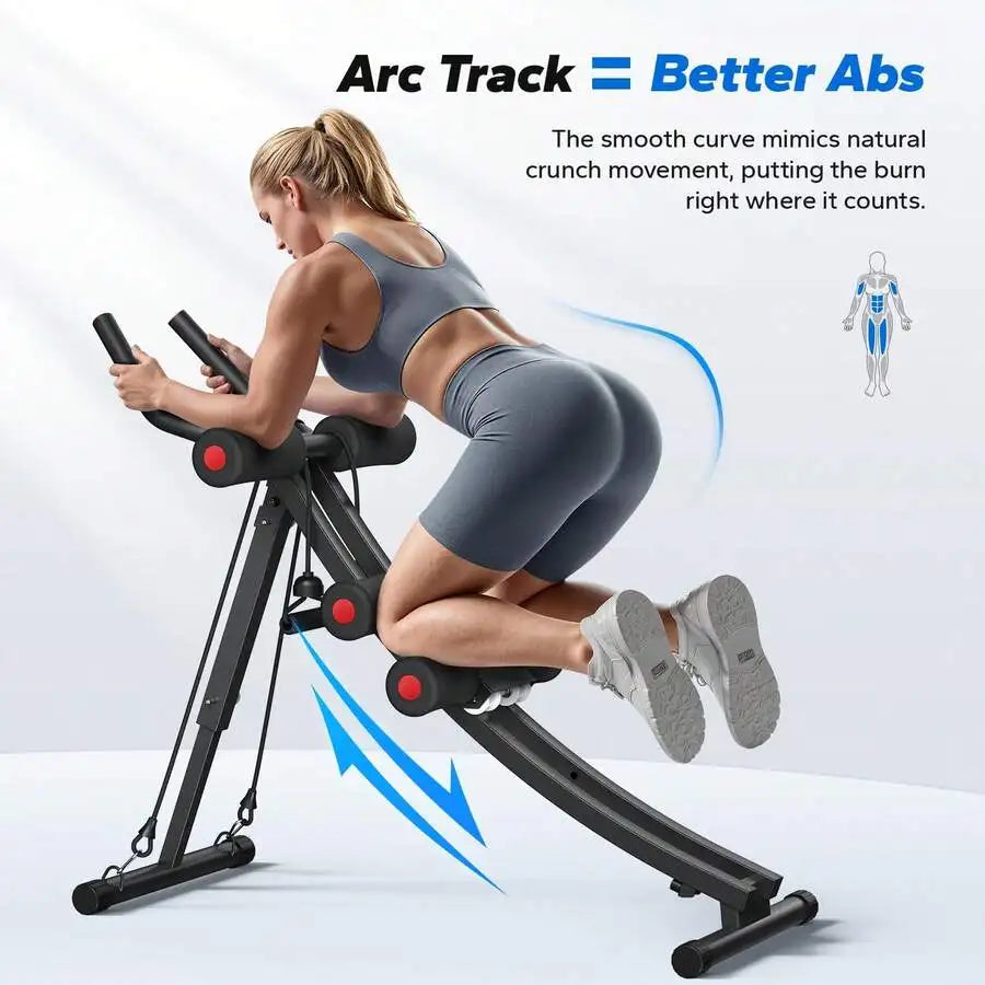 Ergonomic Adjustable Ab Trainer Machine For Home Gym Full Body Workout