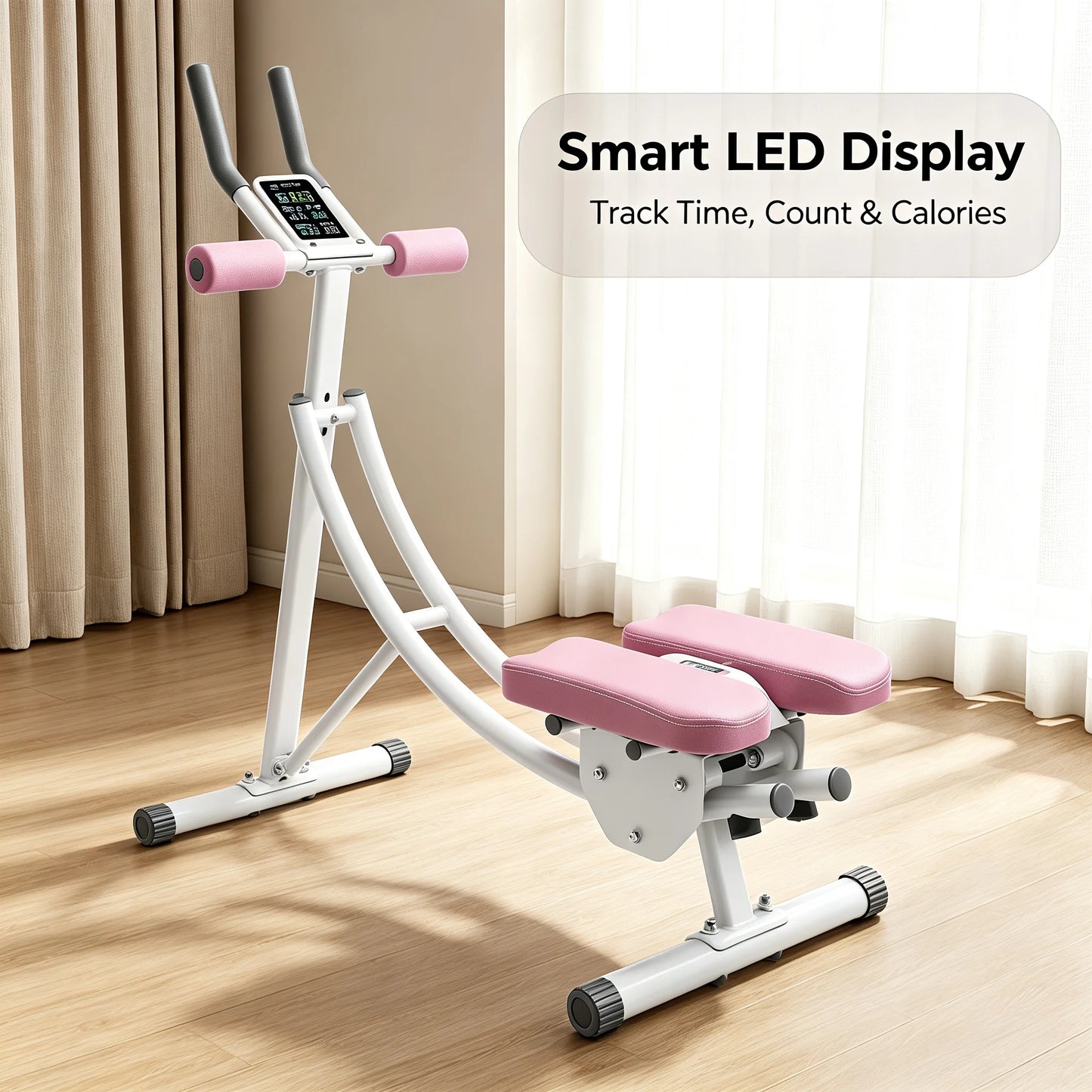 Ab Trainer Machine With LED Display And Foldable Core Trainer