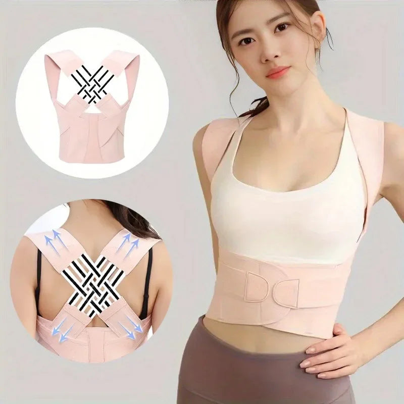 RPXBGUCKARHG Magnetic Therapy Back Posture Corrector Adjustable Shoulder