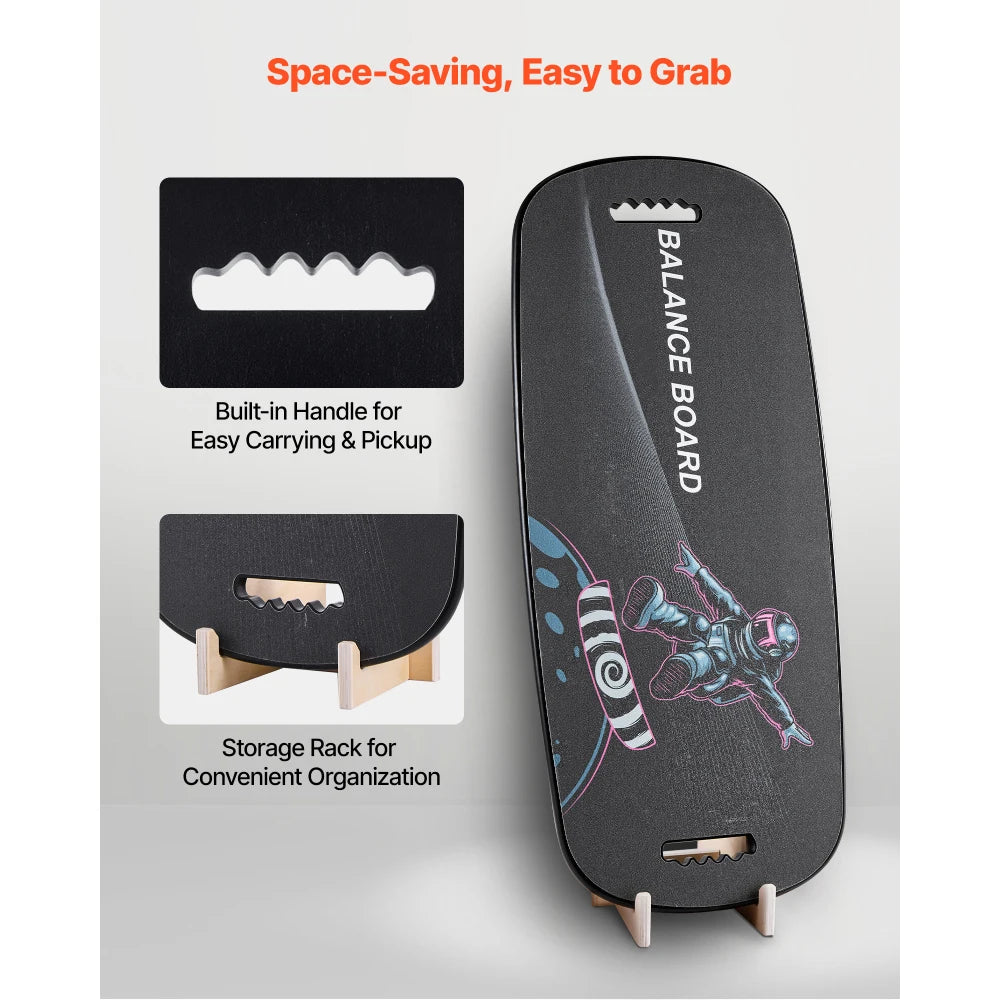 Ye Balance Board 2 In 1 Wobble Trainer With Roller
