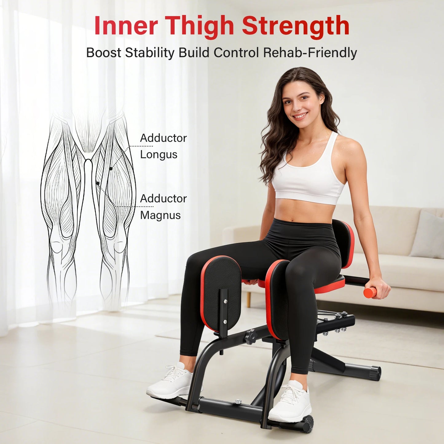 Foldable Dual Motion Hip Thigh Exercise Equipment Trainer