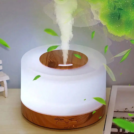 Send 6 Oils,500ML Aroma Diffuser, 7 Color LED Humidifier, Ultrasonic Quiet Operation, Large Rooms.sv25060602088831083