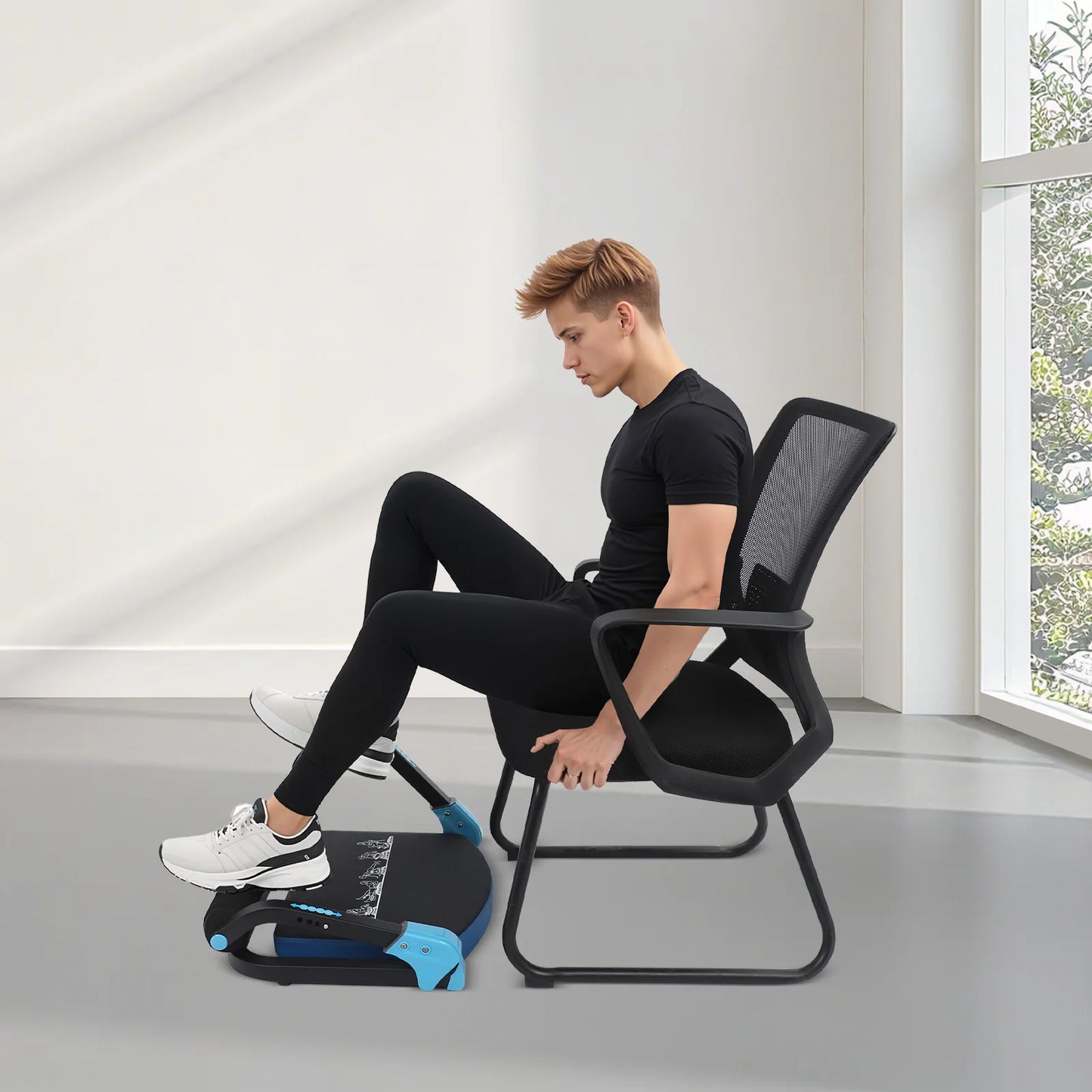 Foldable Abdominal Trainer Mini Sit Up Machine With Adjustable Resistance
