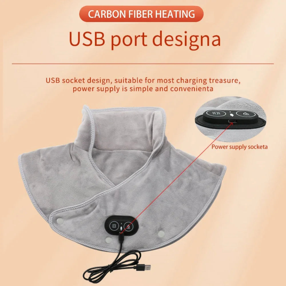 PAQI Electric Heating Shoulder Neck Pad Cervical Massager