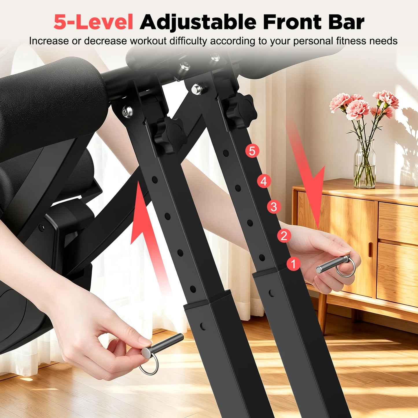 Dual Track Ab Machine Core Trainer With Adjustable Resistance LCD