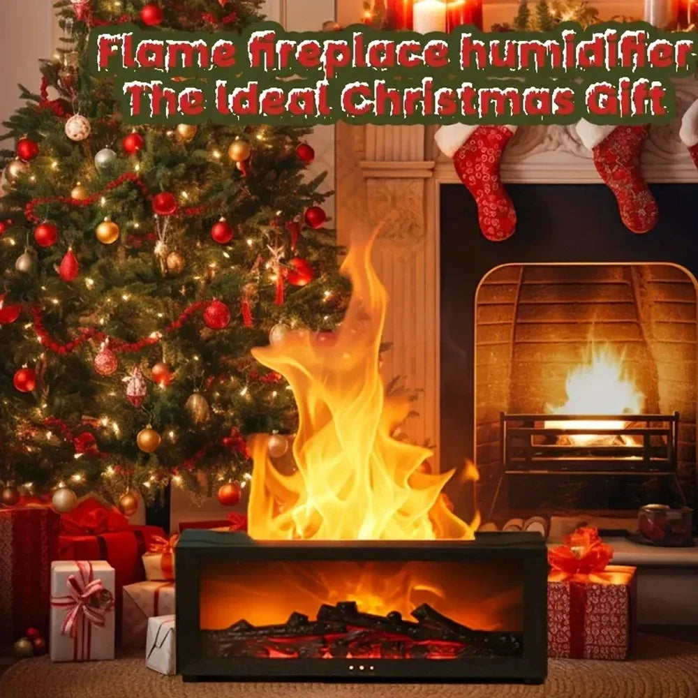 Hign-concerned Multifunctional Aroma Diffuser And Humidifier With 7 LED FlameEffect