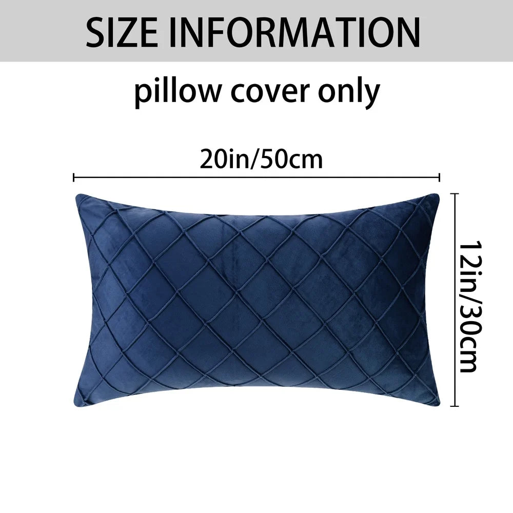 DUTRIEUX Velvet Geometric Decorative Pillow Covers Set TwoPiece MachineWashable Home