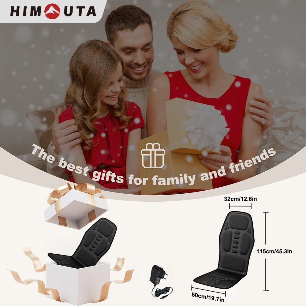 HIMOUTA Electric Back Massager Full Body Chair Cushion Heating