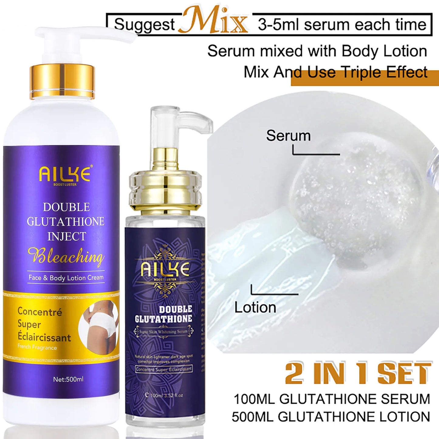 AILKE Whitening Skin Care Set For Dark Spot Reduction