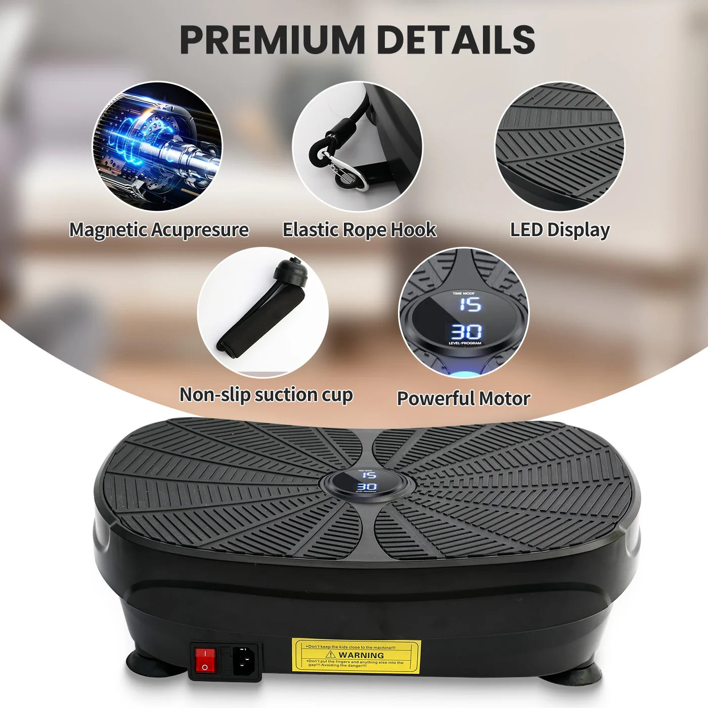 Vibration Plate Exercise Machine For Whole Body Workout Platform UltraPremiumProfessionalGrade