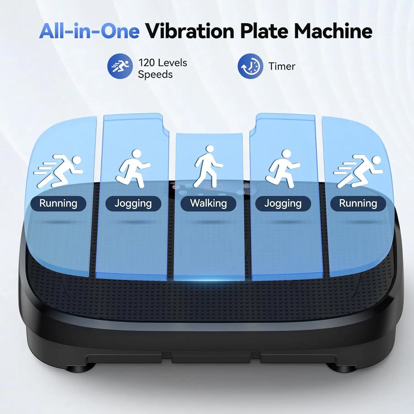 HTM Vibration Plate Whole Body Exercise Bluetooth Remote Control