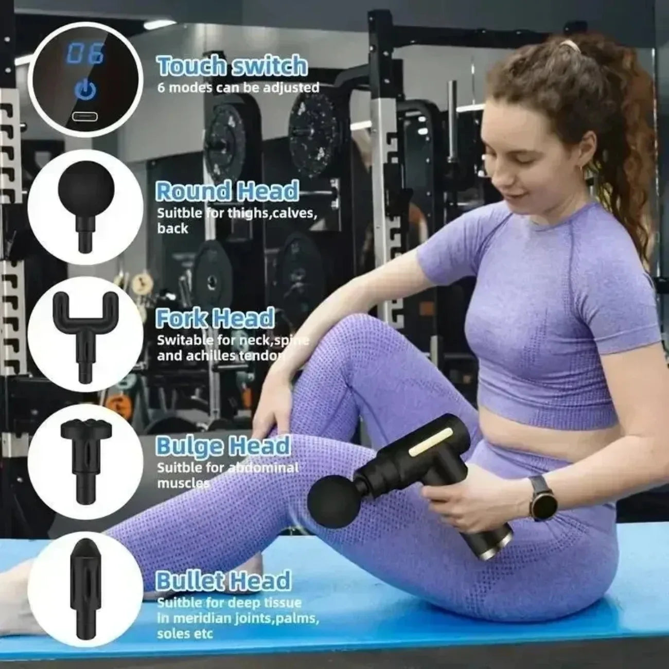 DIAMRI Mini USB Massage Gun Fascia Relaxer Neck Shoulders