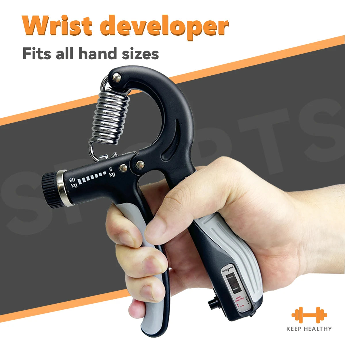 Grip Strength Trainer Adjustable Hand Grip Strengthener For Forearm Rehab