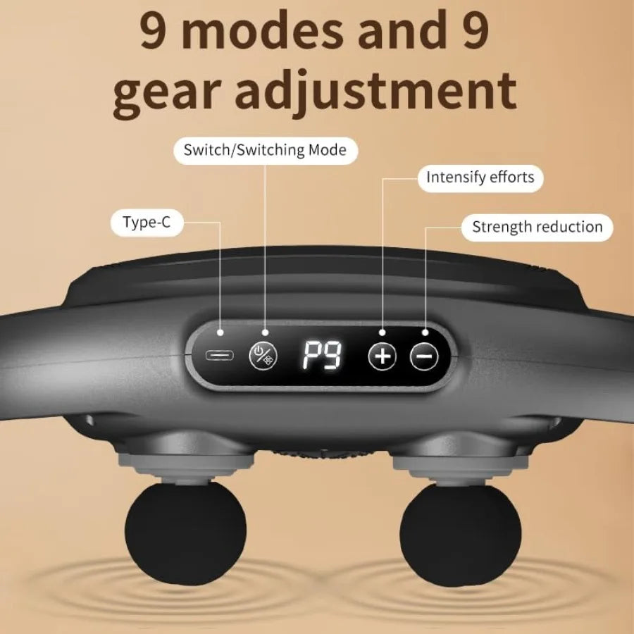 6Head Massage Gun Professional Handheld Massager With 9 Modes
