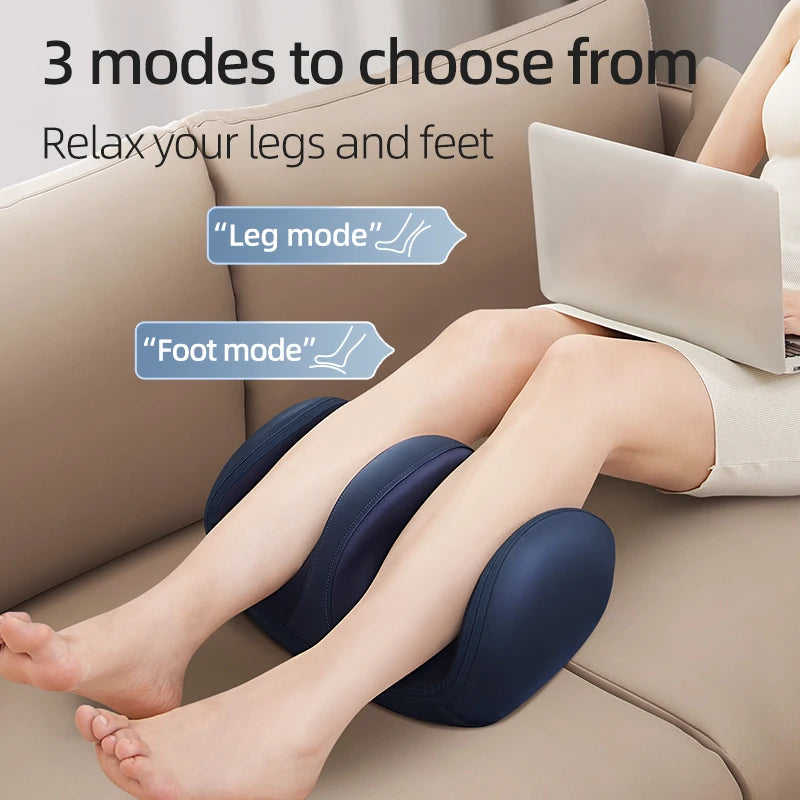 Leercon Extra Big Electric Foot Massager Hot Compress Shiatsu Kneading Leg Roller Kneading Calf Deep Relieve Fatigue Relaxation Muscle