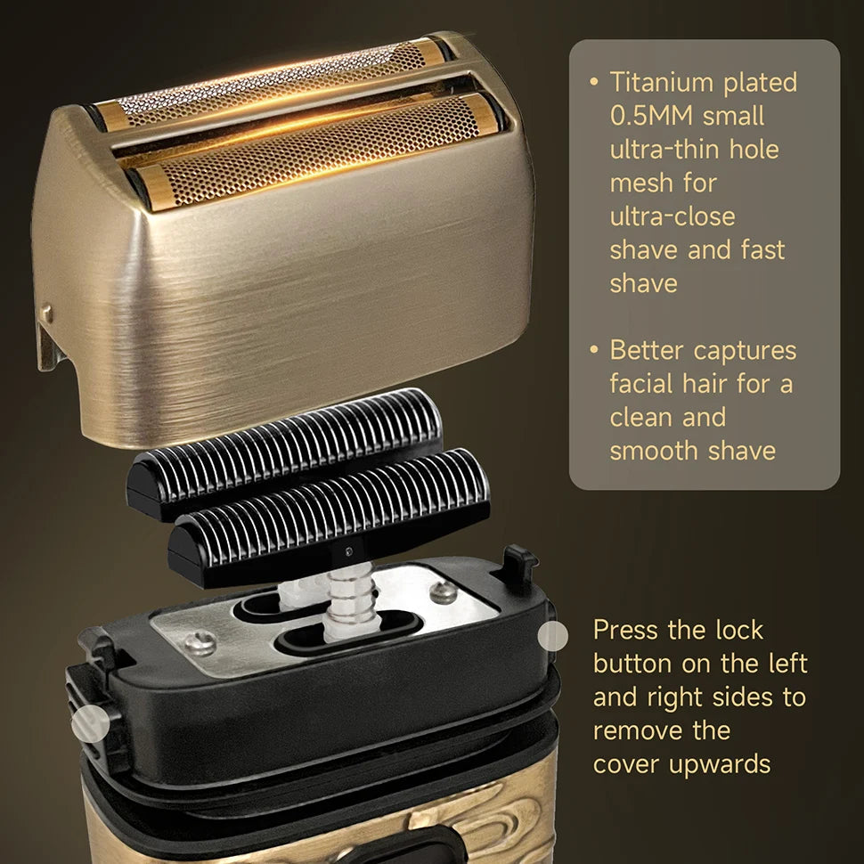 Oudim Triple Blade Foil Shaver For Men Grooming Kit