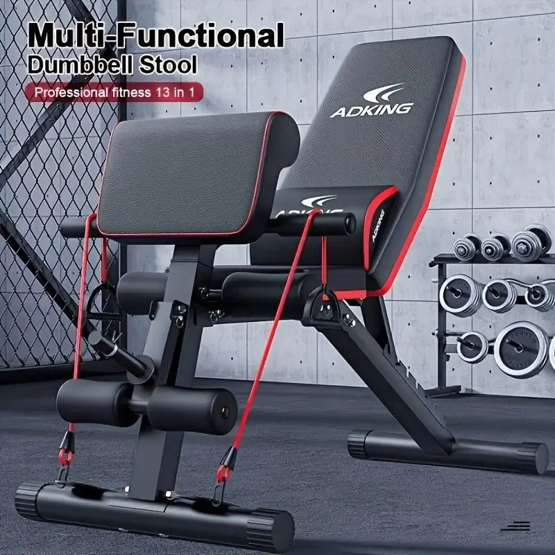 Adjustable Folding Fitness Bench 13-In-1 Home Gym Equipment
