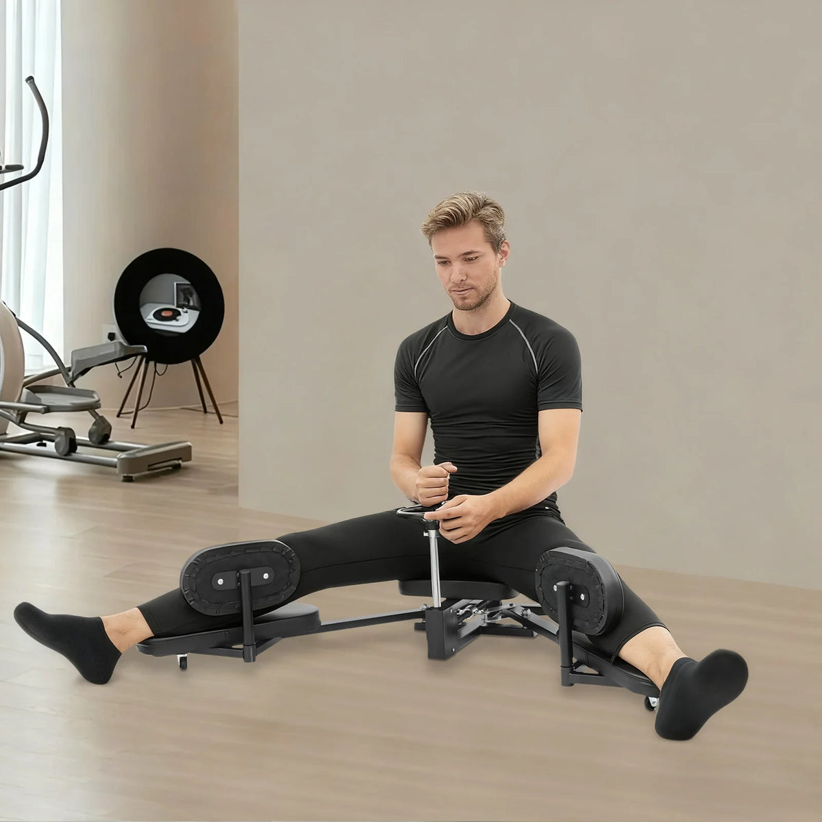 Adjustable Leg Stretcher Machine, Heavy Duty Split Trainer For Fitness