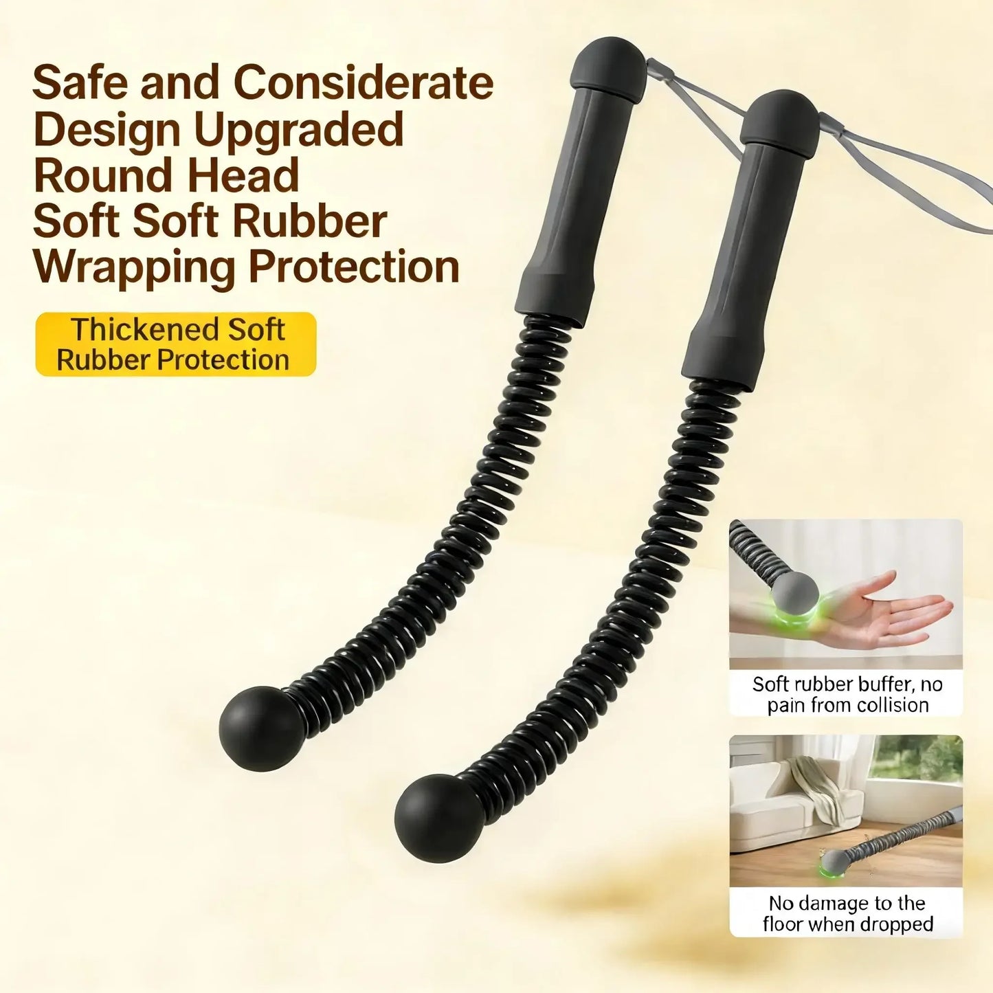 New Upgrade Quiet Cordless Battle Ropes For Home Gym Outdoors