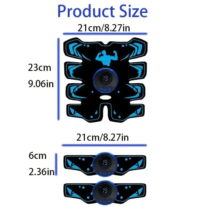 USB Rechargeable EMS Muscle Stimulator Arm Abdominal Trainer 3 In 1 Wireless