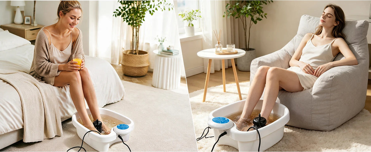 Deep Clean Foot Detox Bath Machine  Ion Detox Spa Machine for Home Use Ion Cleanse Foot Ionizer Bath Foot Spa Detox Machine with Basin