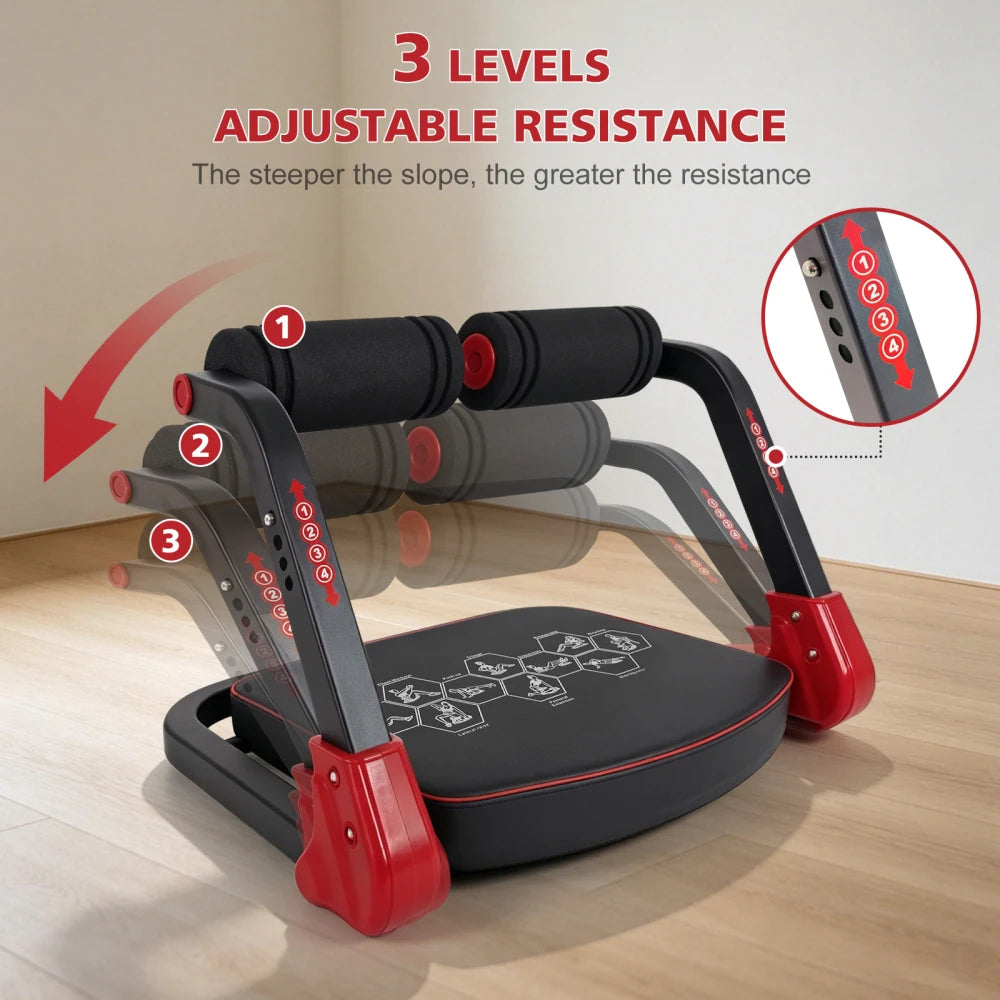 Ye Ab Core Trainer Abdominal Machine With Resistance Bands