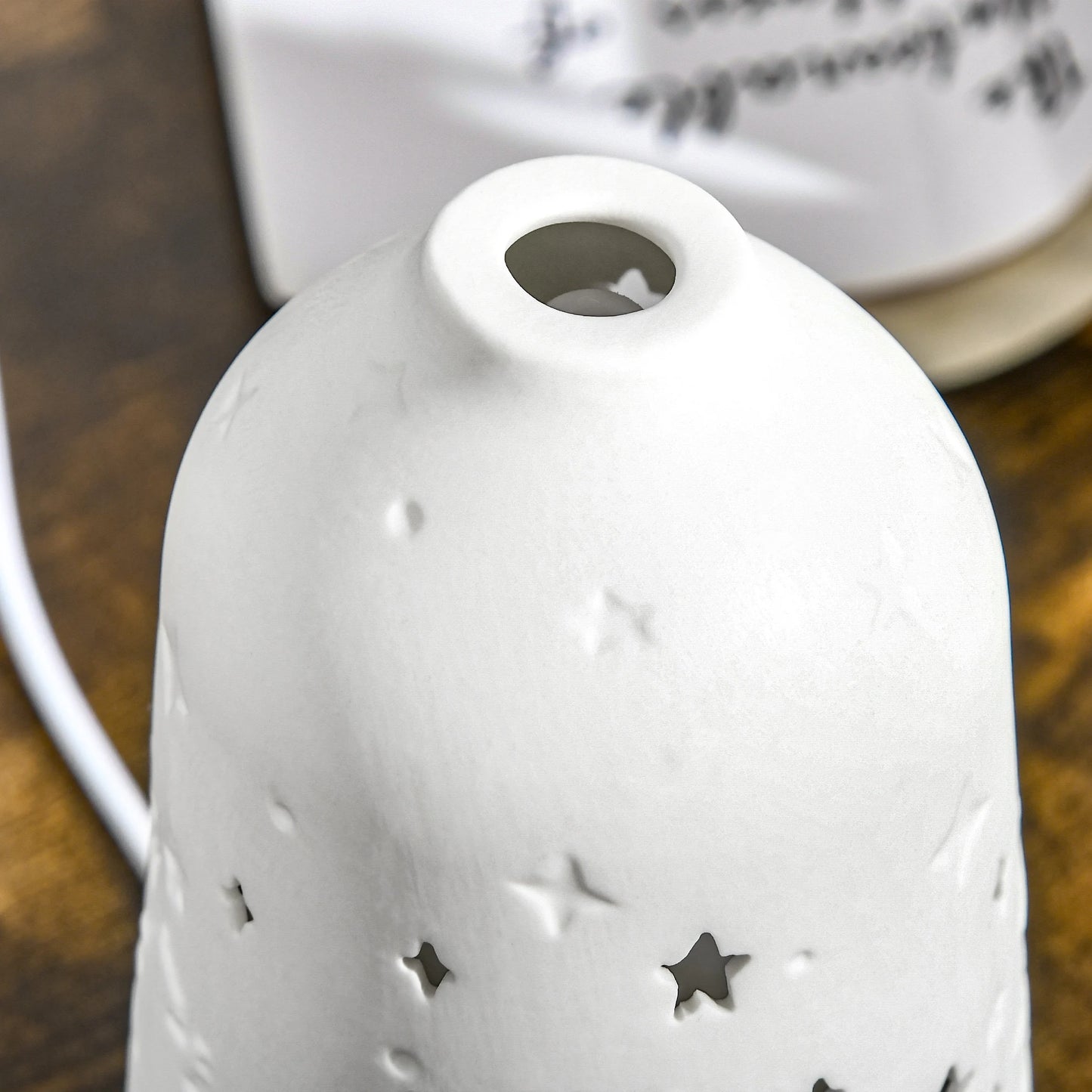 Ultrasonic Aromatherapy Diffuser Humidifier With Ceramic Cover And LED