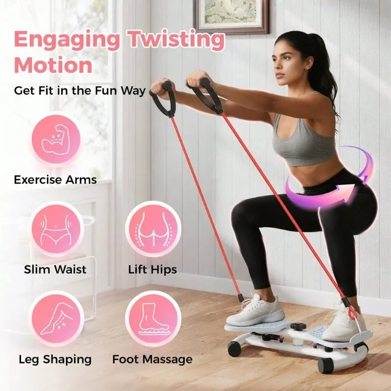Portable Silent Waist Twisting Board for Home Fitness and Toning