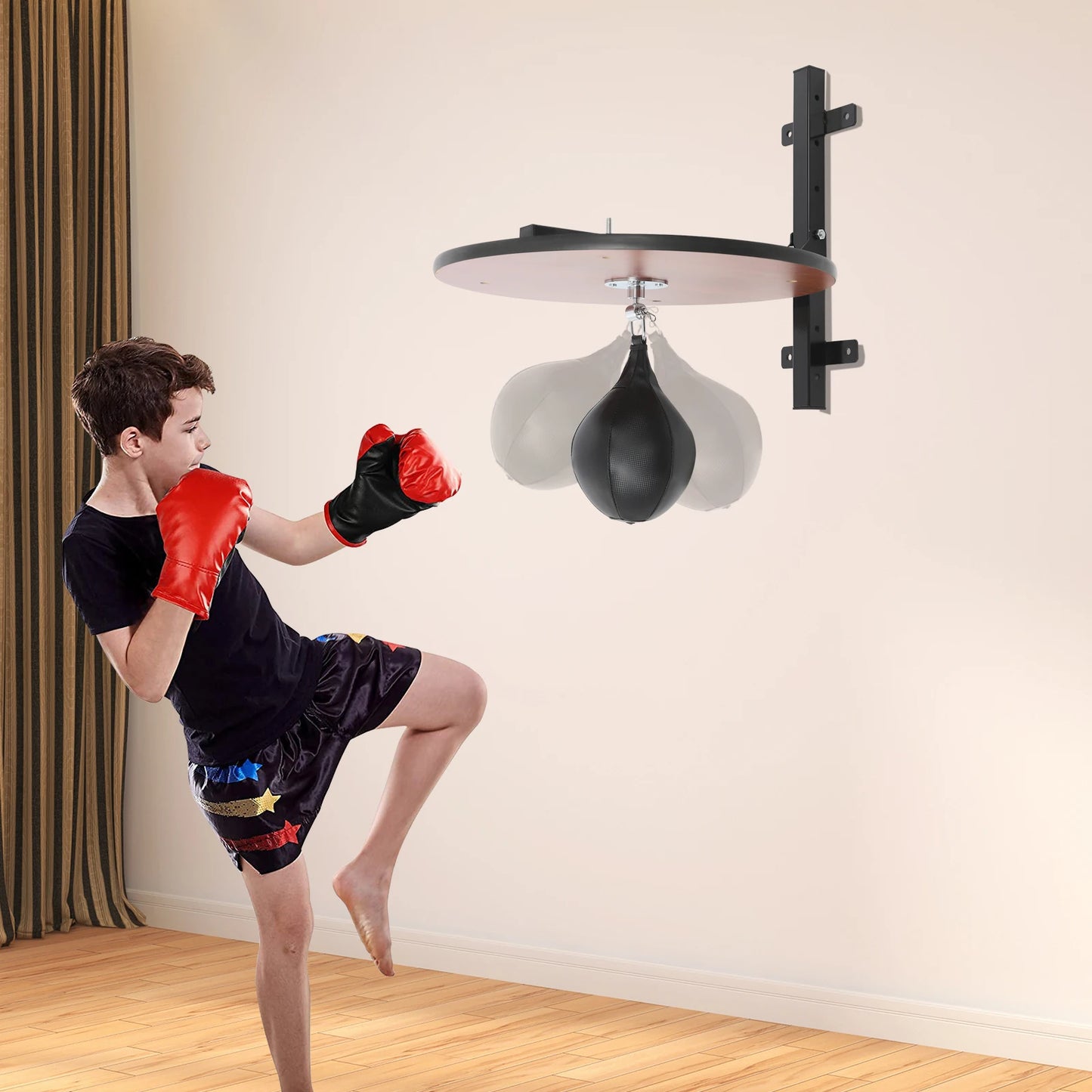 Wall Mounted Heavy Duty Boxing Training Equipment Adjustable Height Platform
