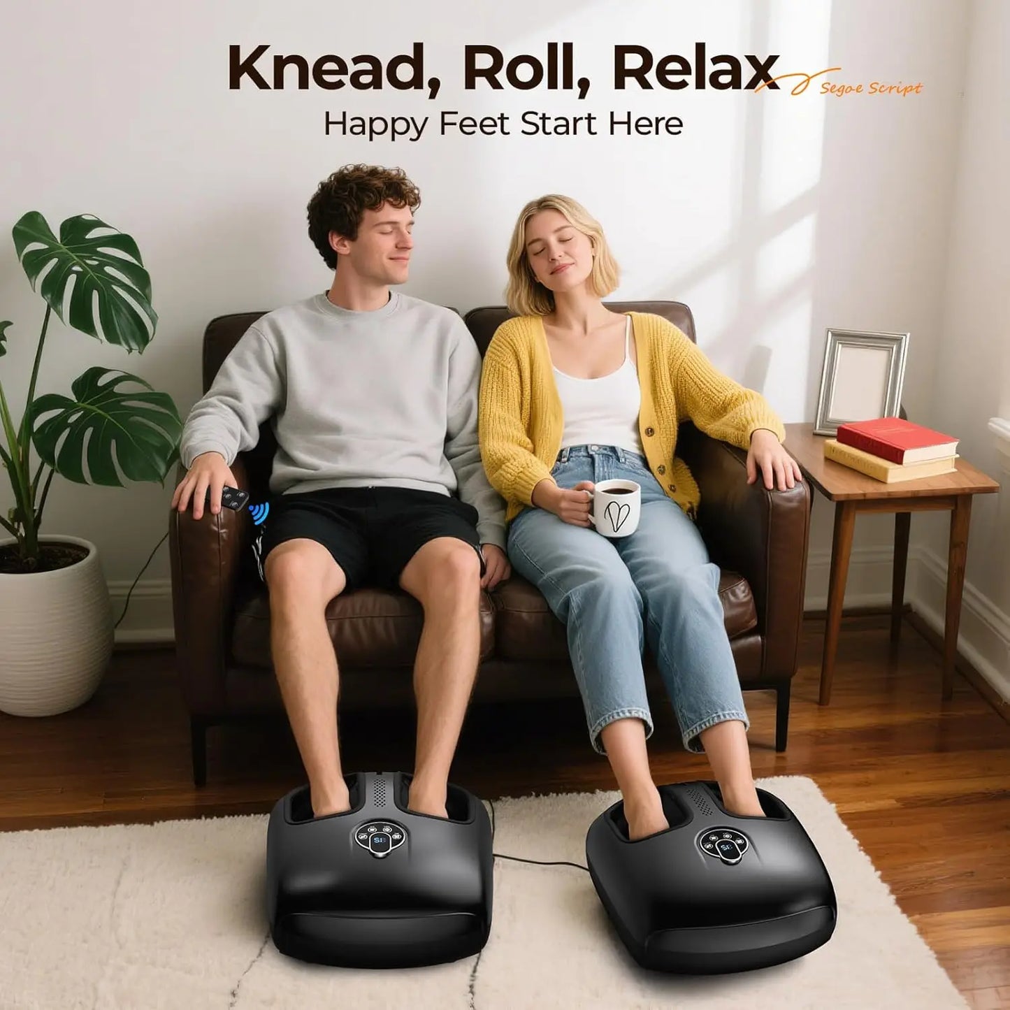 Electric Shiatsu Foot Massager With Heat And Kneading