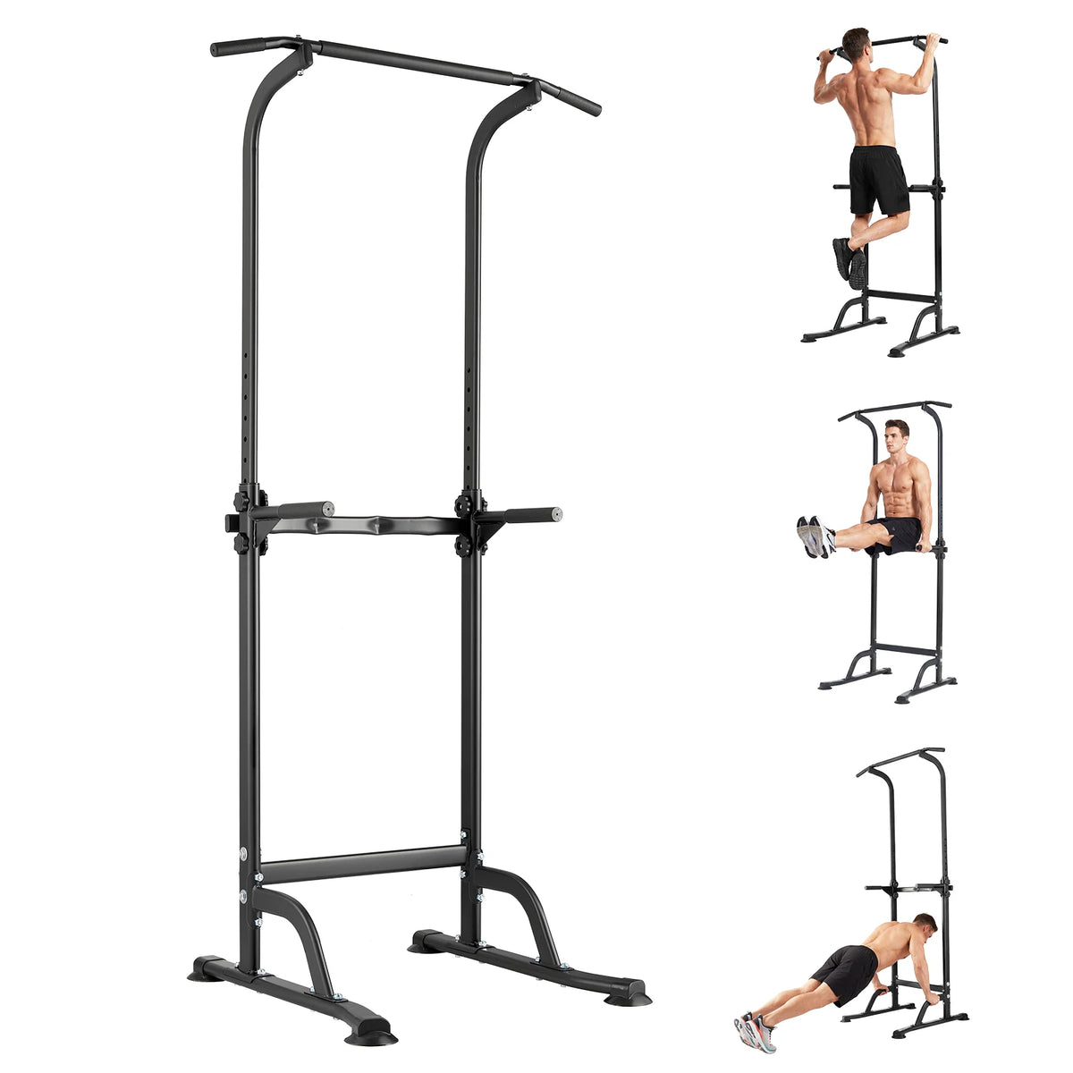 Multifunction Power Tower Pull Up Dip Station For Home Gym