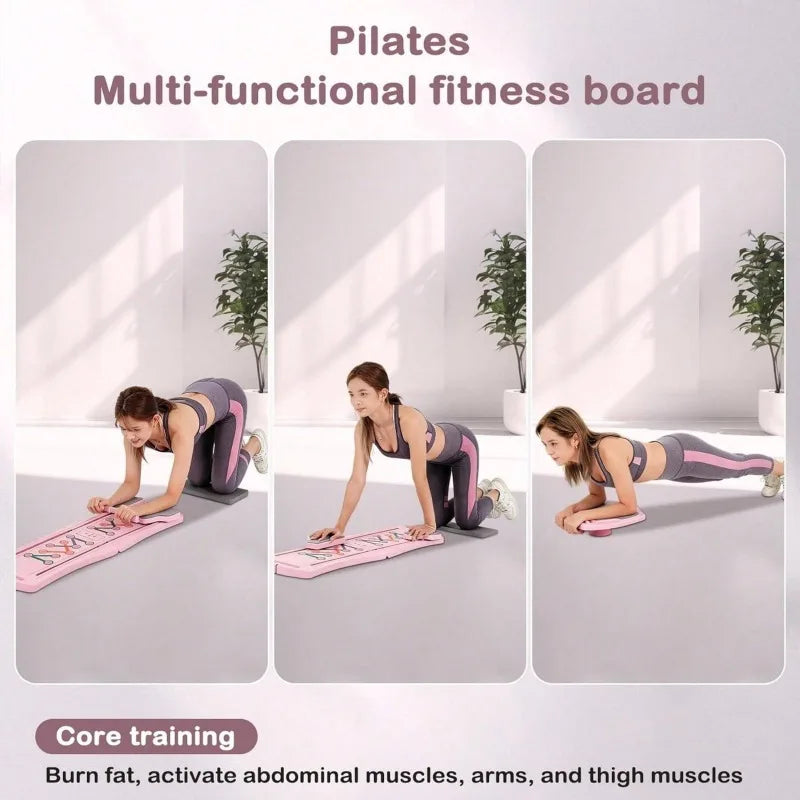 Foldable Pilates Reformer Board 8 In 1 Home Workout Equipment