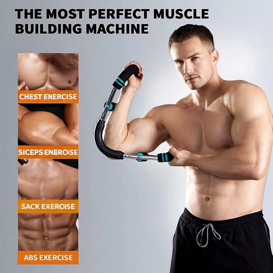 U Shaped Power Twister Bar Hand Gripper Arm Strength Trainer