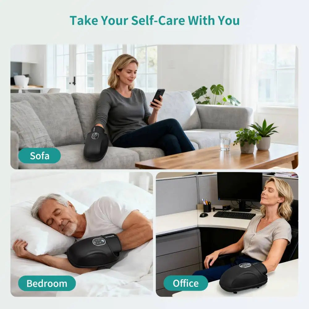 Nekteck Hand Massager Heat Compression Arthritis Relief
