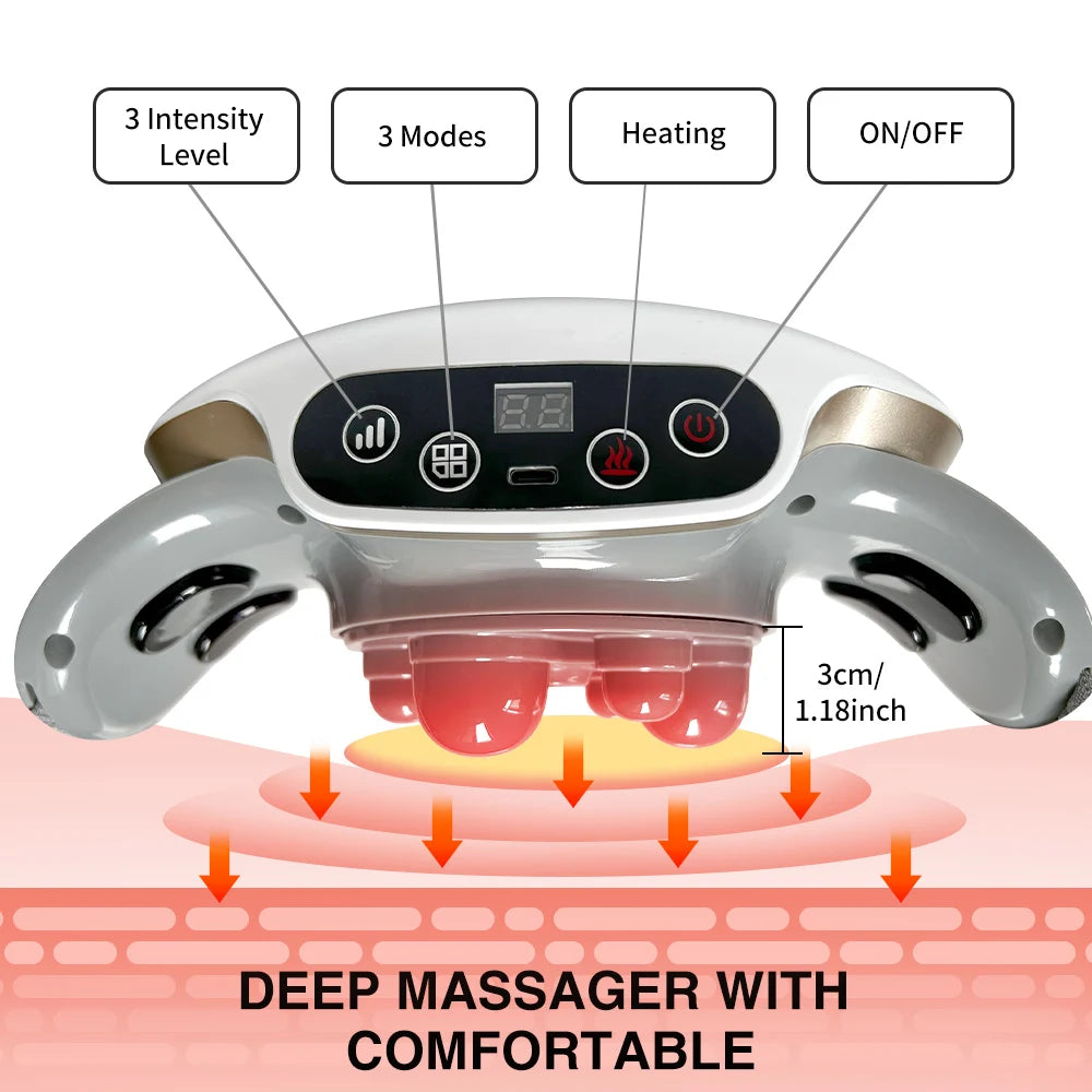 HIMOUTA Abdominal Massager With Heat For Digestive Comfort