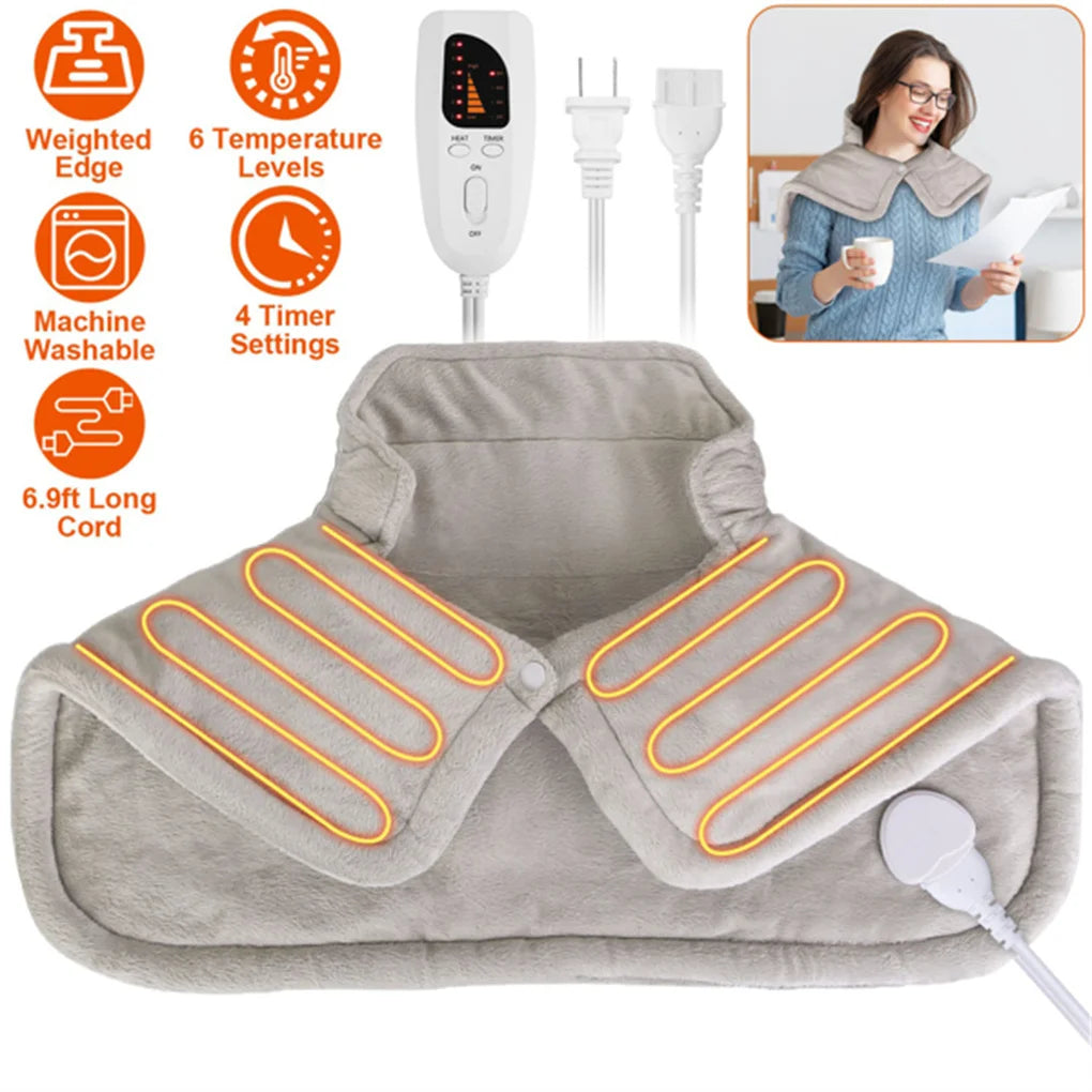 Electronic Neck And Shoulder InfraredThermalHeatingPad With Six Temperature Settings
