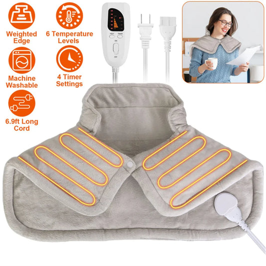 Electronic Neck And Shoulder InfraredThermalHeatingPad With Six Temperature Settings