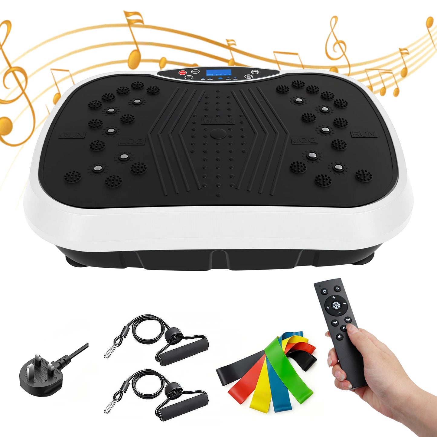 Portable Vibration Plate With Bluetooth Bands And Yoga Straps